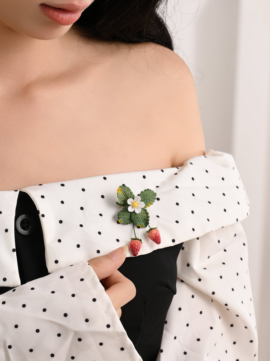 Strawberry Brooch