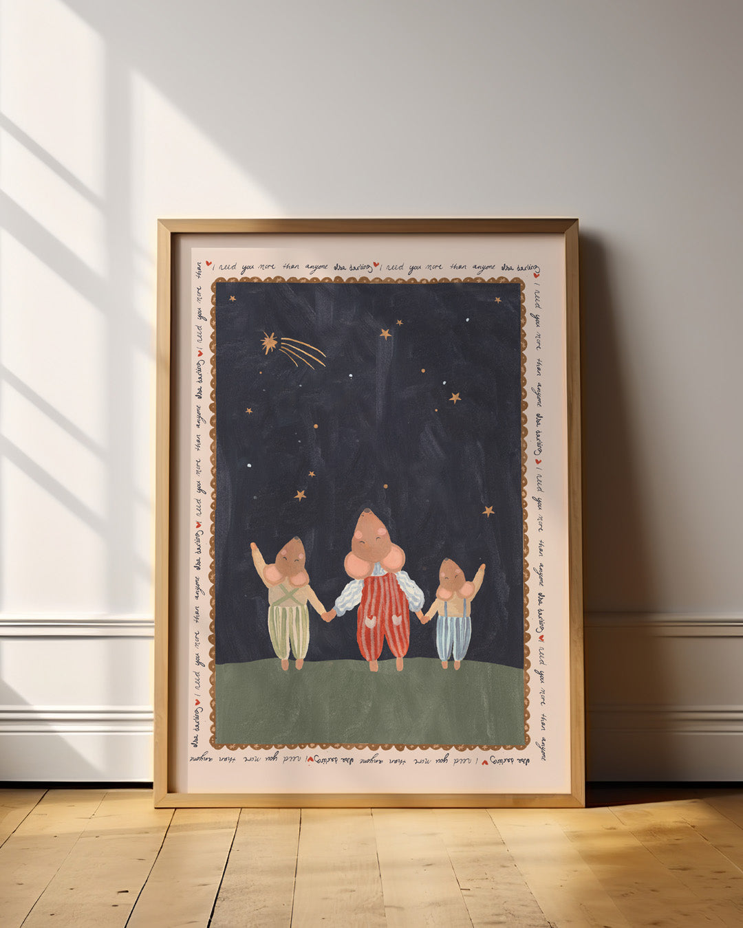 Three Mice Art Print I Need You