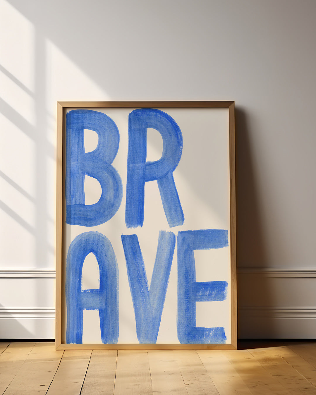Brave Word Art Print