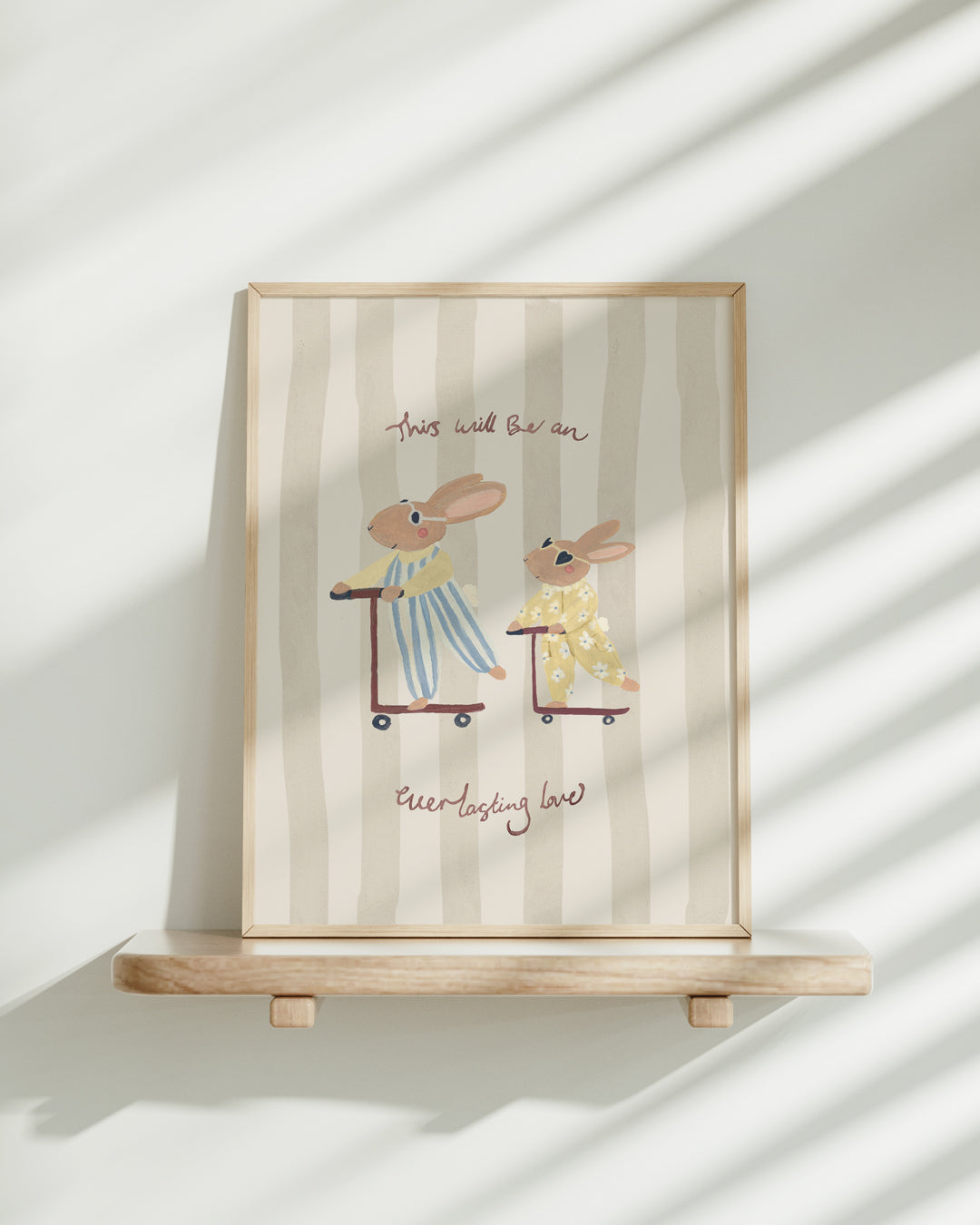 Big Brother Rabbit Art Print Scooter Adventure