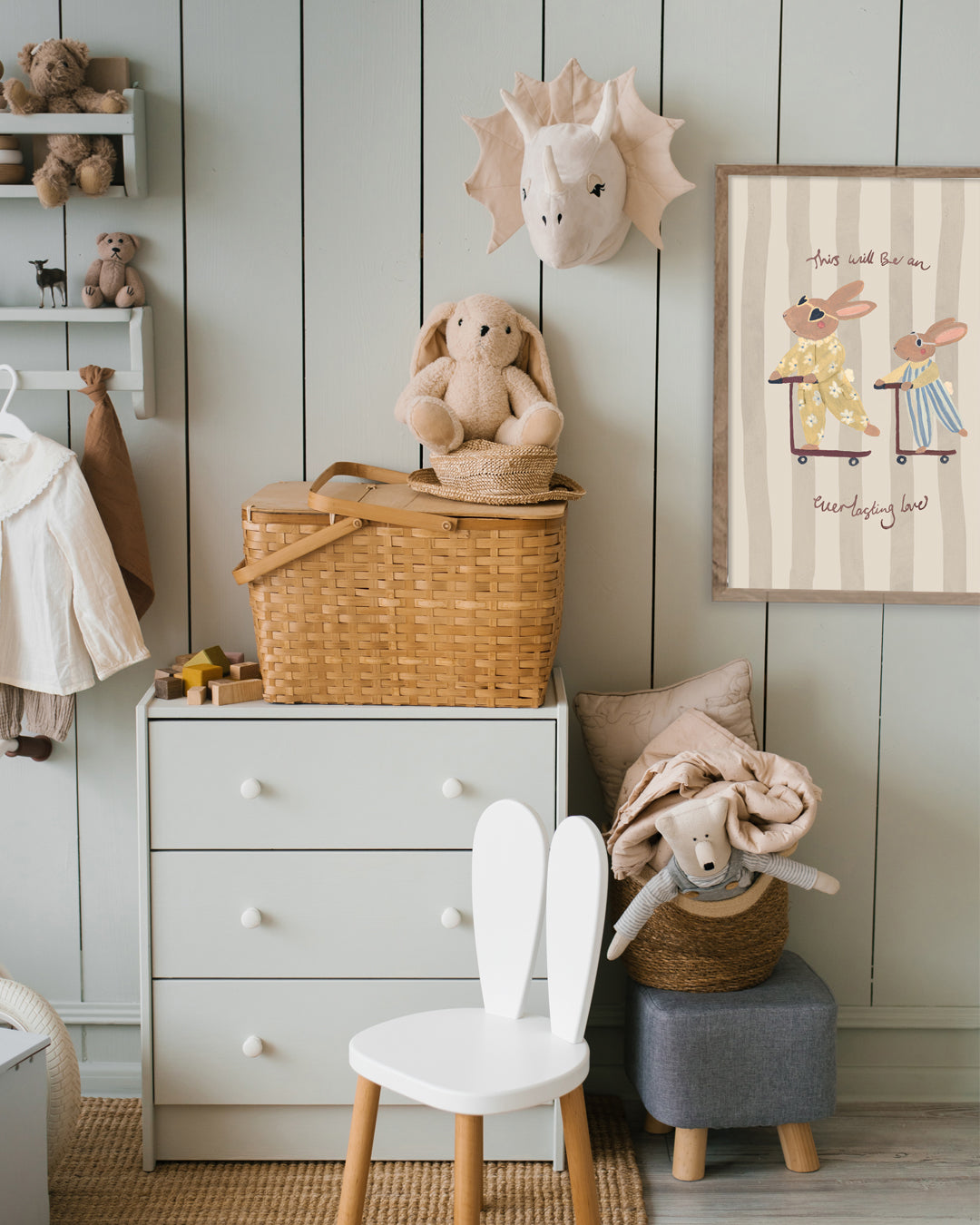 Big Sister Rabbit Art Print Everlasting Love