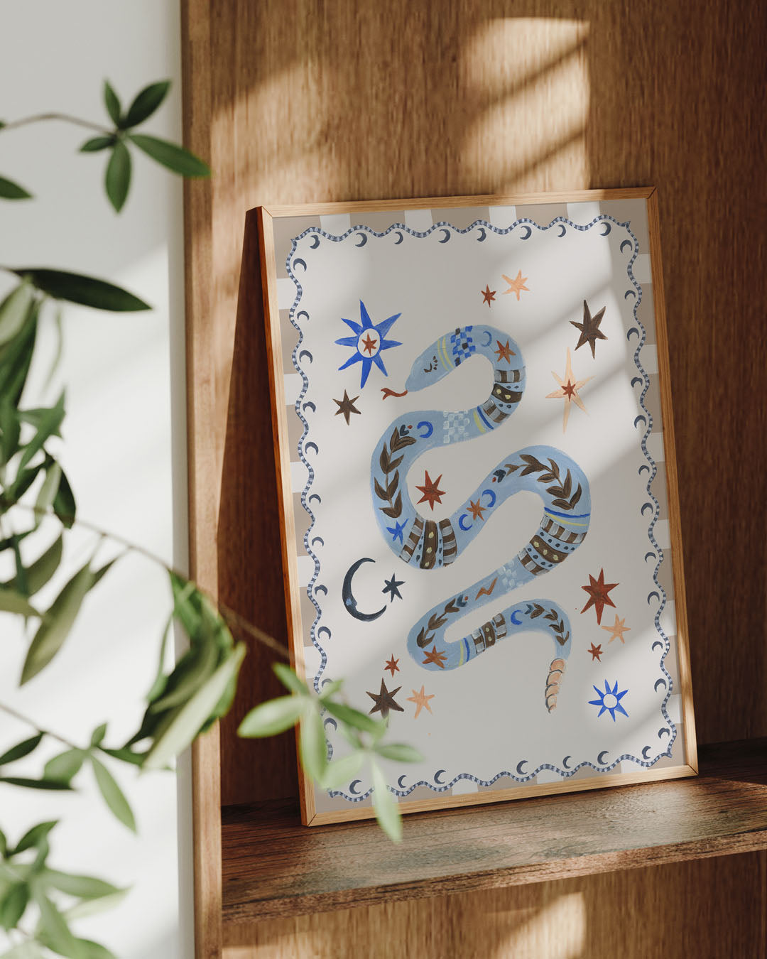 Snake Print Wall Art for Kids Rooms