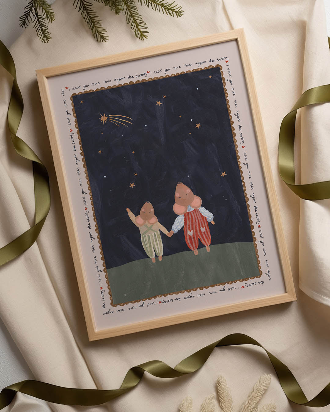 I Need You Two Mice Art Print