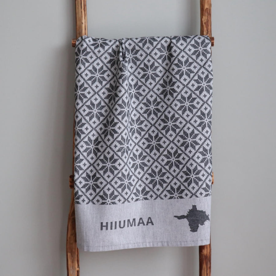 Pärnumaa Folk Art Inspired Kitchen Towel – Linen & Cotton Blend by LOKO at www.brixbailey.com