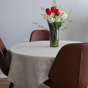 Elegant Hiiumaa-Inspired Tablecloth – Linen & Cotton Blend by LOKO at www.brixbailey.com