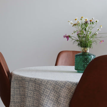 Setumaa Inspired Tablecloth – Elegant Linen-Cotton Blend by LOKO at www.brixbailey.com