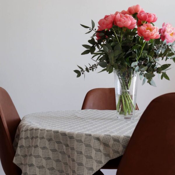 Virumaa Pattern Tablecloth – Linen & Cotton Blend, Made in Estonia by LOKO at www.brixbailey.com