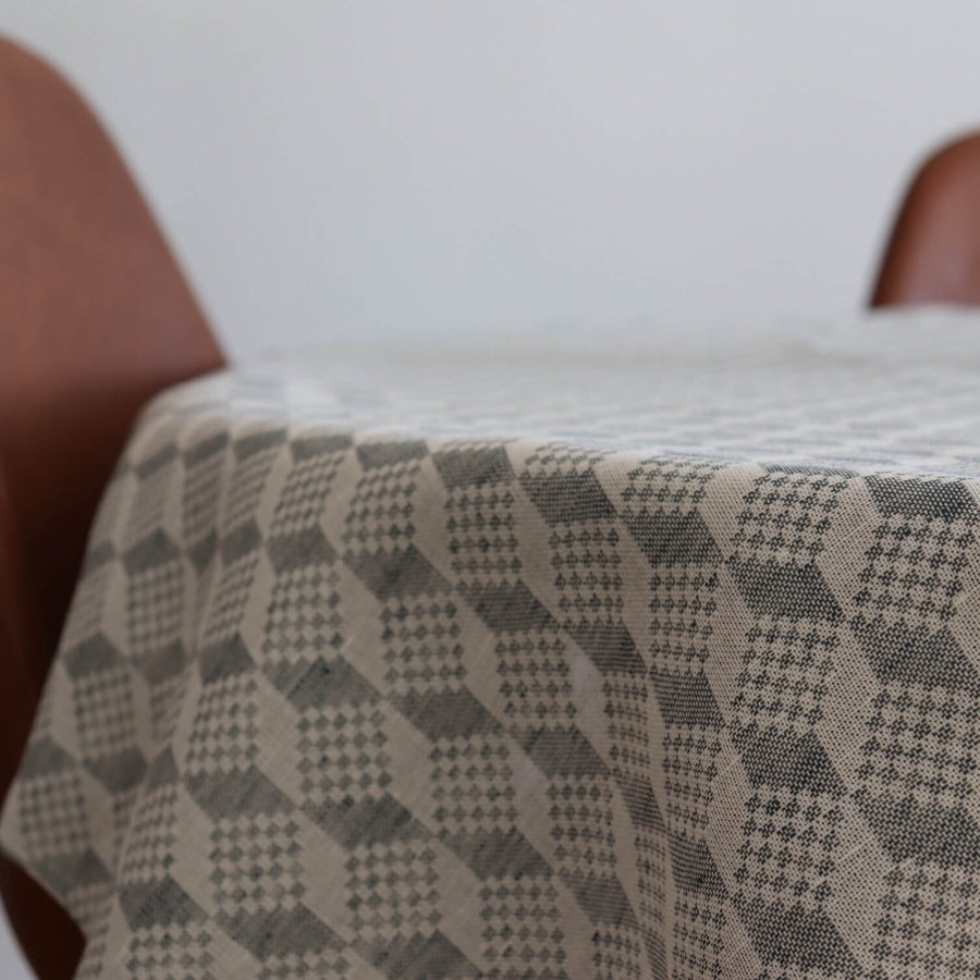 Elegant Virumaa Pattern Tablecloth – Linen & Cotton Blend by LOKO at www.brixbailey.com