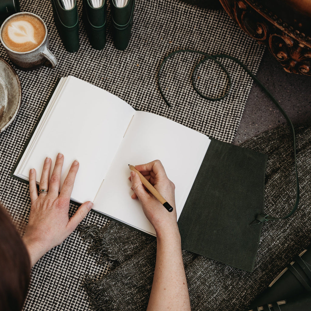 Dark Walnut Leather Journal