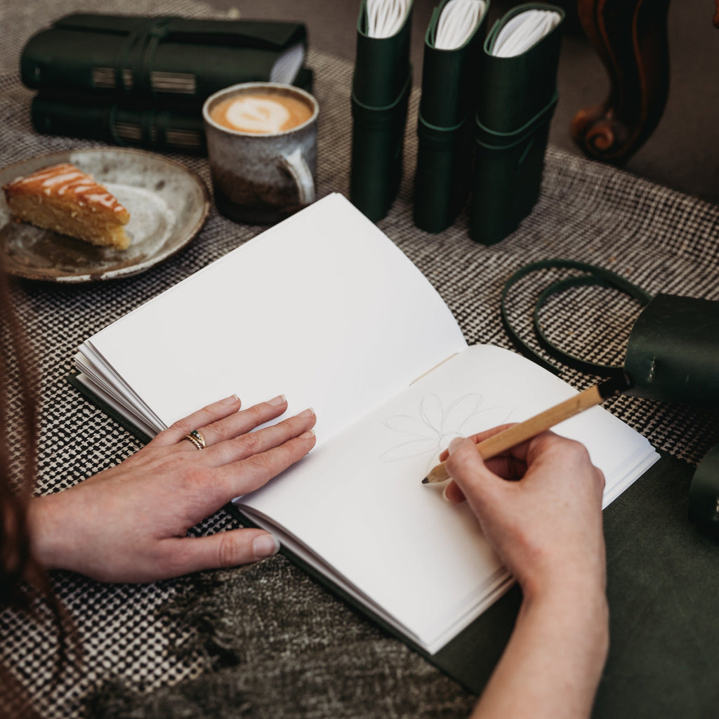 Dark Walnut Leather Journal