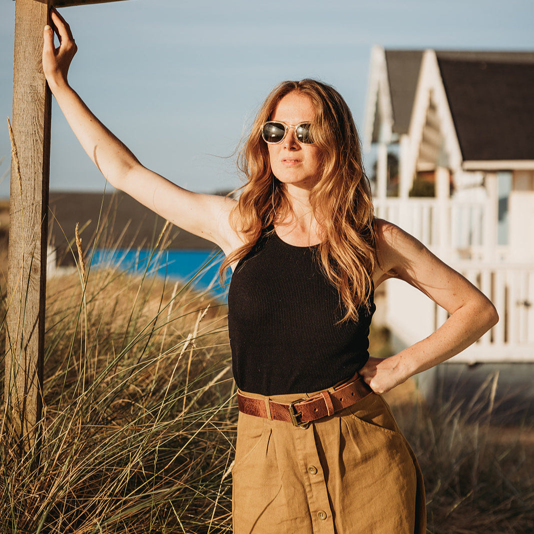 Leather Belt in Full Grain Vegetable Tanned