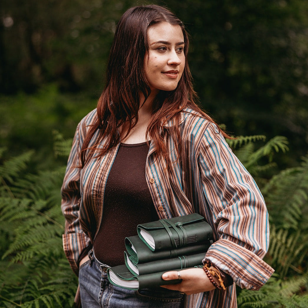 Evergreen Leather Journal