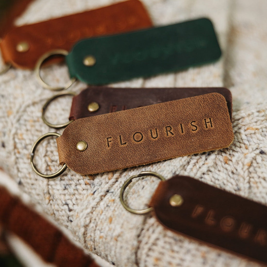 Encouraging Keyring with Bespoke Engraving