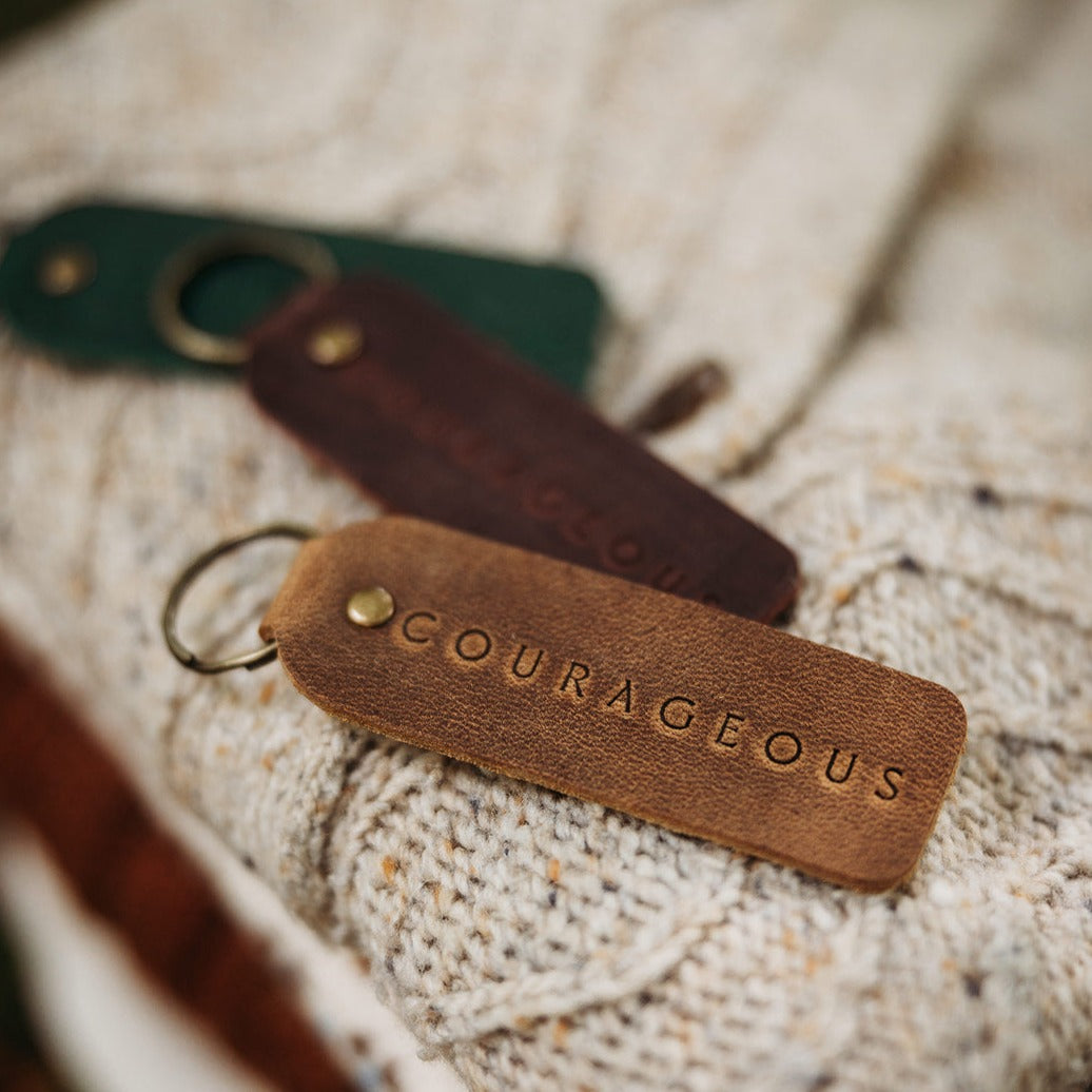 Encouraging Keyring with Bespoke Engraving