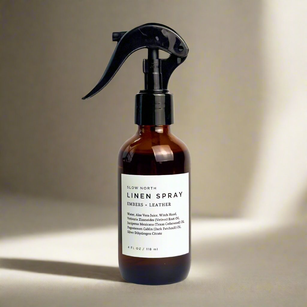 Embers and Leather Linen Spray