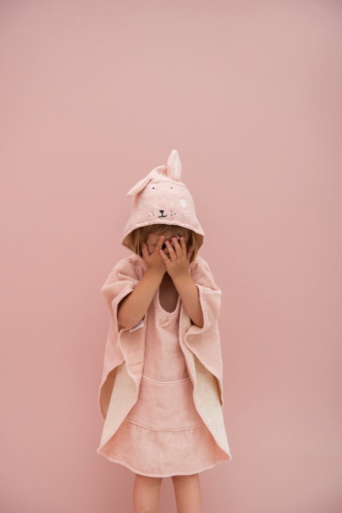 Organic Cotton Animal Hooded Poncho for Kids – Cozy & Fun by Trixie Baby at brixbailey.com