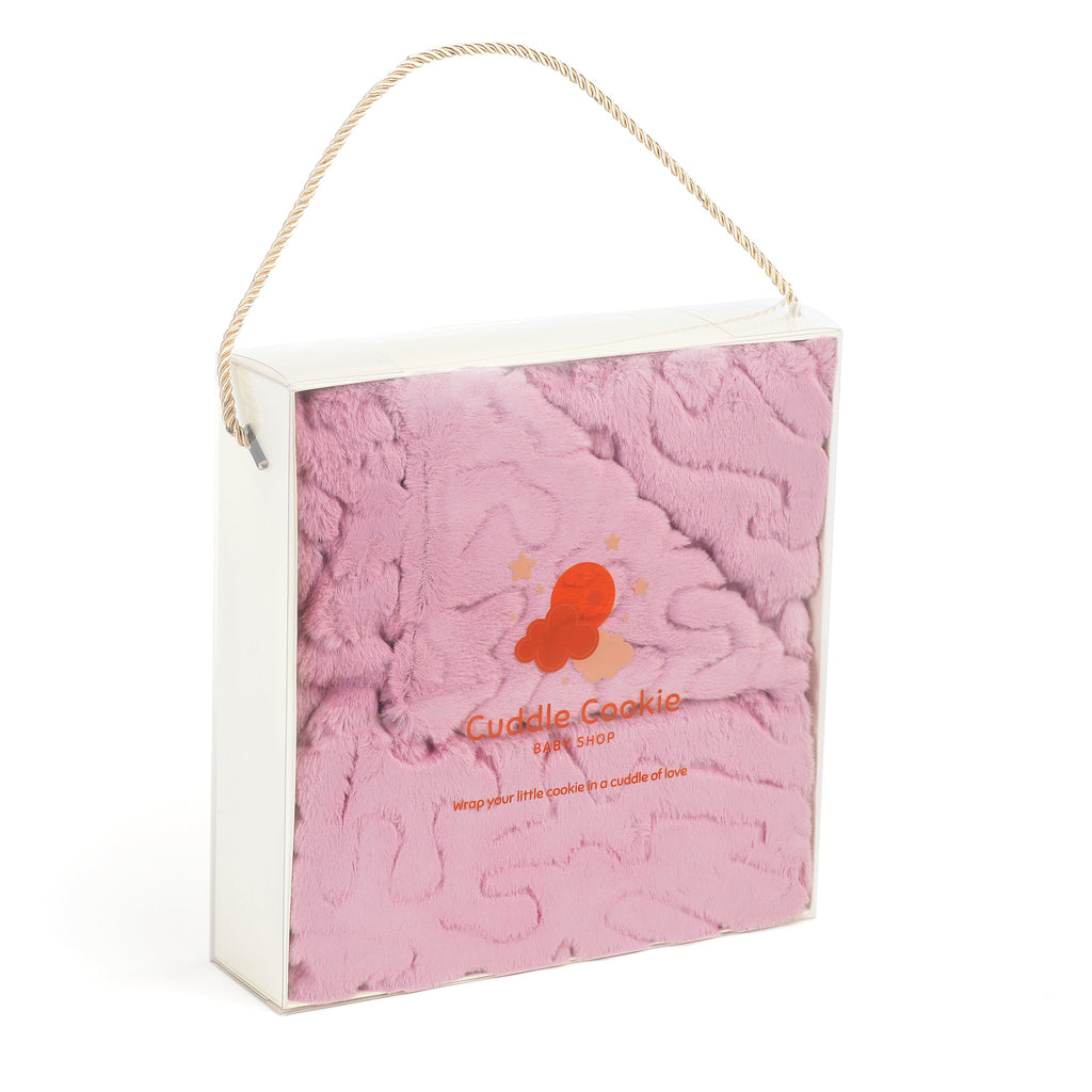 Ultra-Soft Solid Pink Fur Blanket