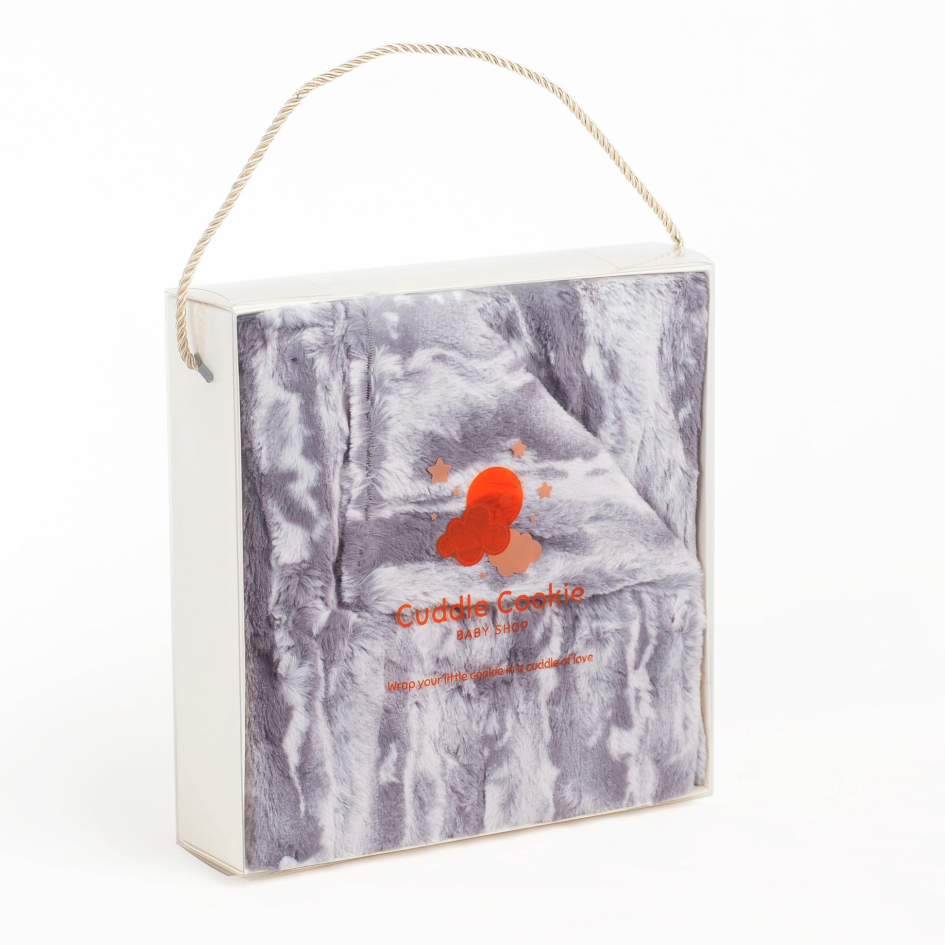 Super Soft Marble Grey Fur Blanket