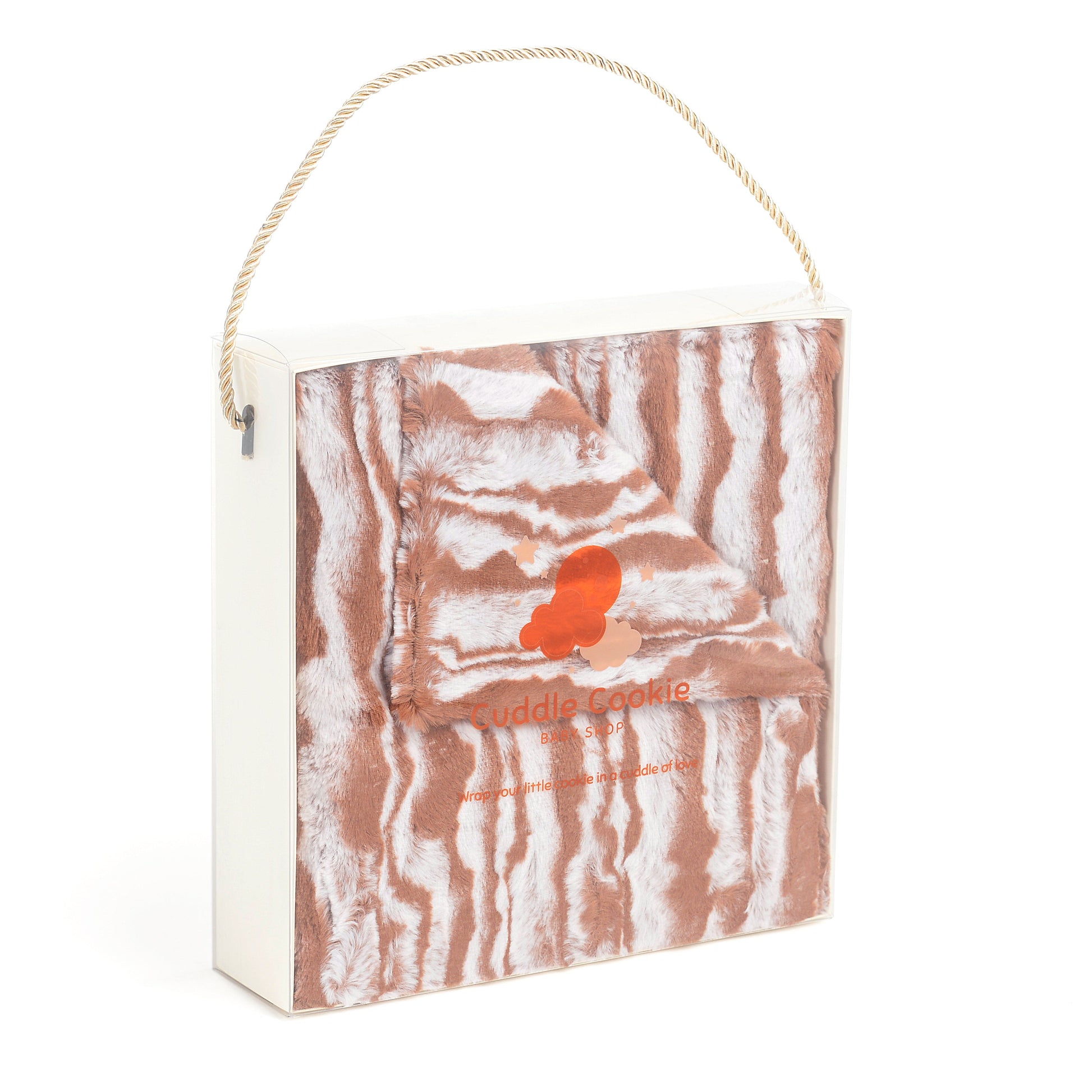 Luxury Tan Wavy Fur Blanket