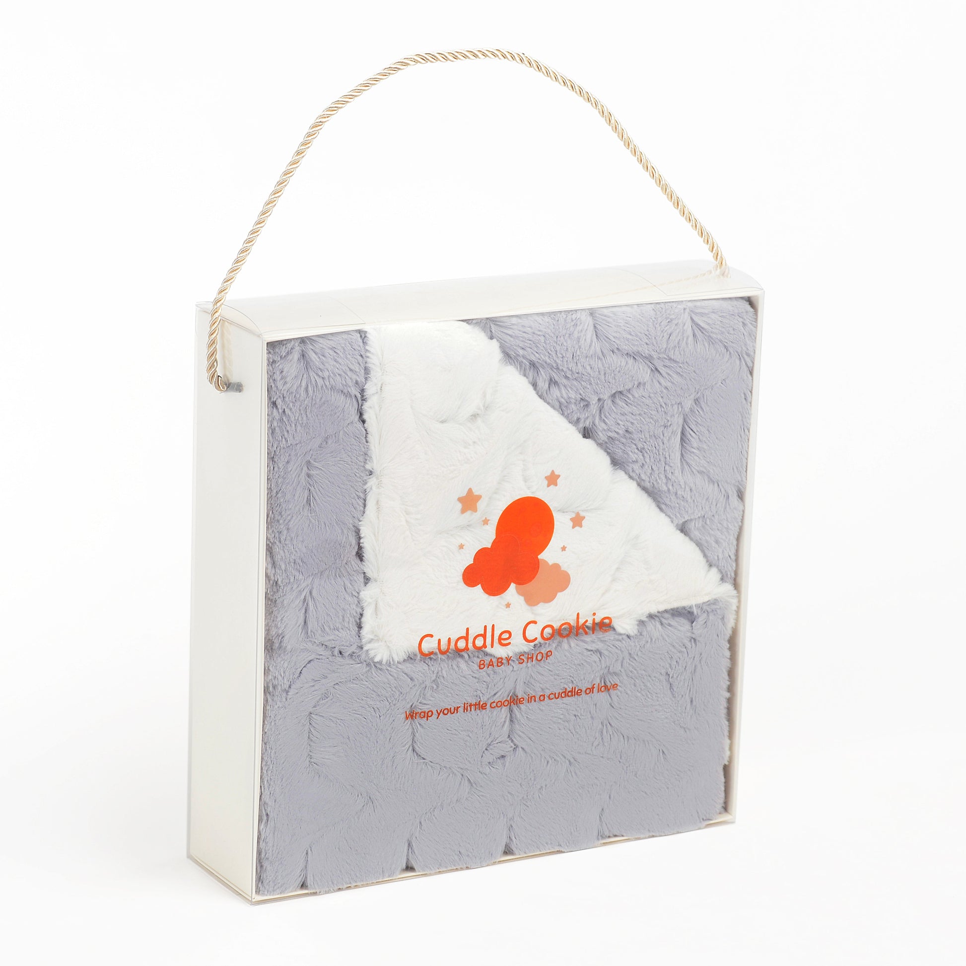 Super Cozy Grey Zig-Zag Fur Blanket