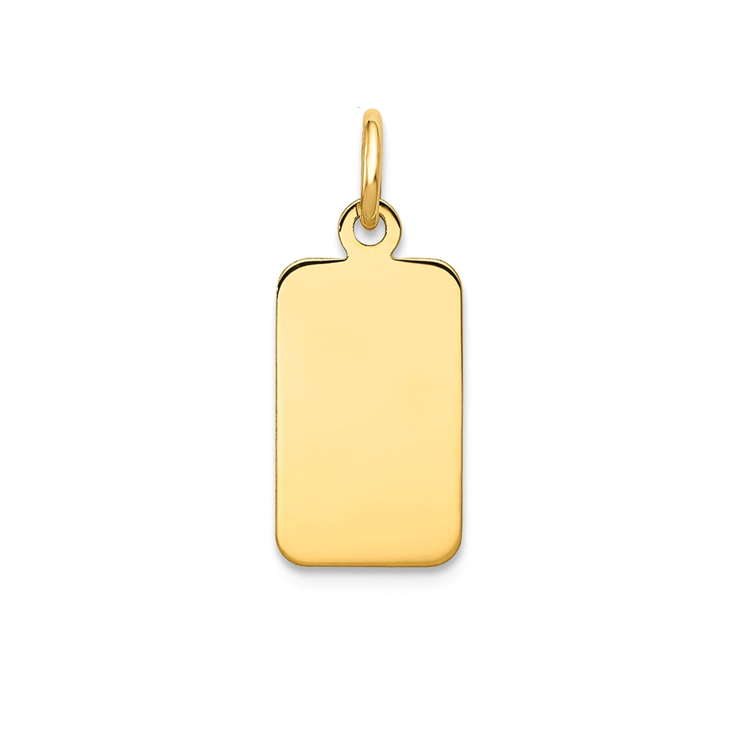 Large Engravable Rectangle Tag Pendant