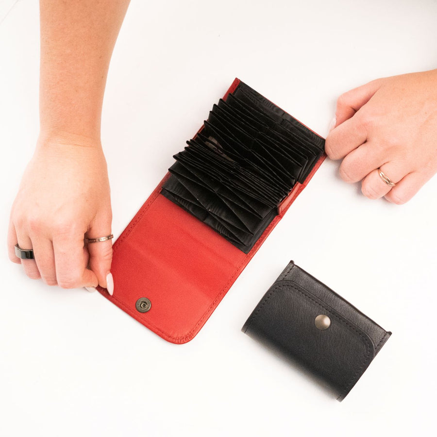 Papillon Leather Card Holder 32-14 – Handmade with 17 Slots by Papillon at www.brixbailey.com