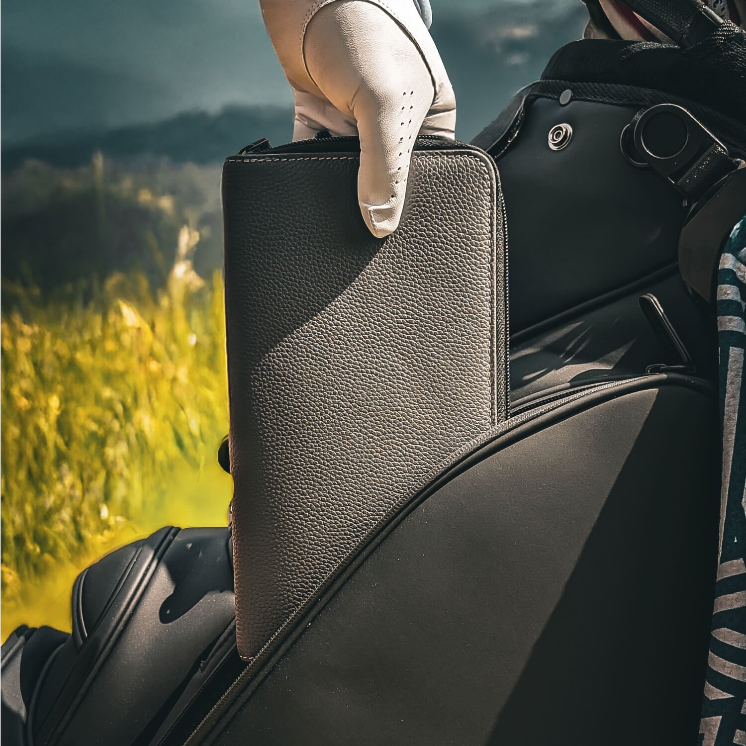 Premium Leather Golf Glove Case