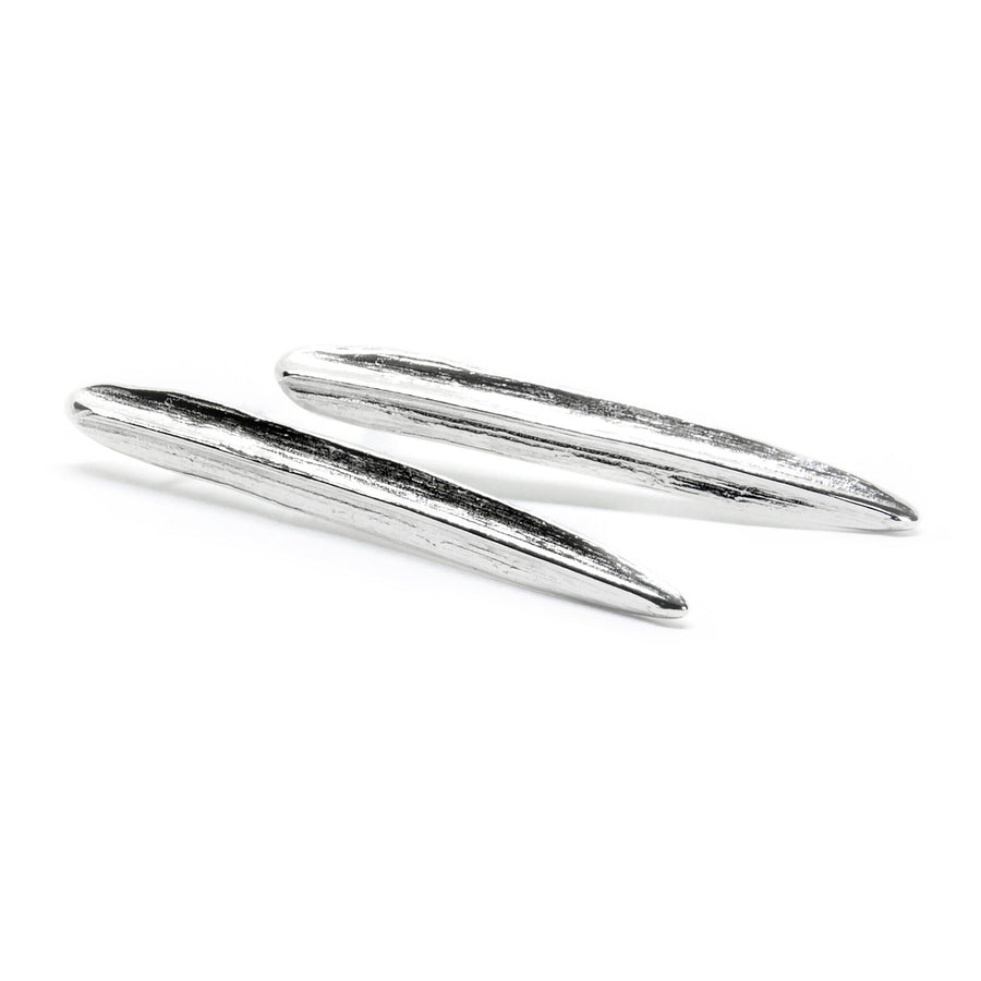 SPRING Leaf Earrings – Handcrafted 925 Silver by Agnes Veski by Agnes Veski Jewellery at www.brixbailey.com