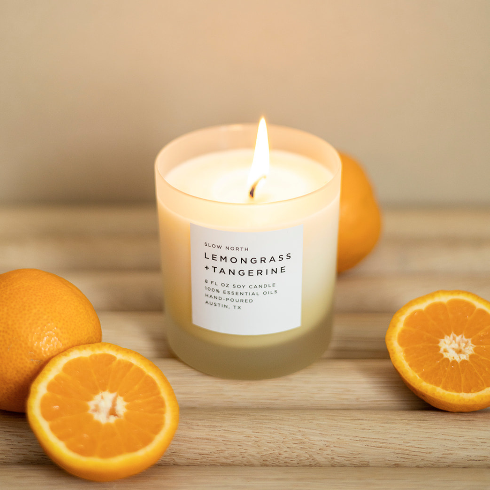 Lemongrass and Tangerine Signature Candle