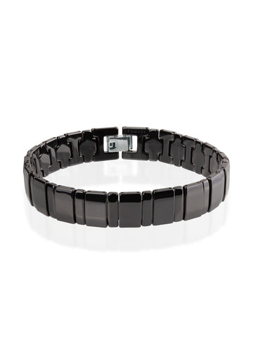 Bonard Black Ceramic Bracelet – Stylish Men’s Accessory by Leomani at www.brixbailey.com