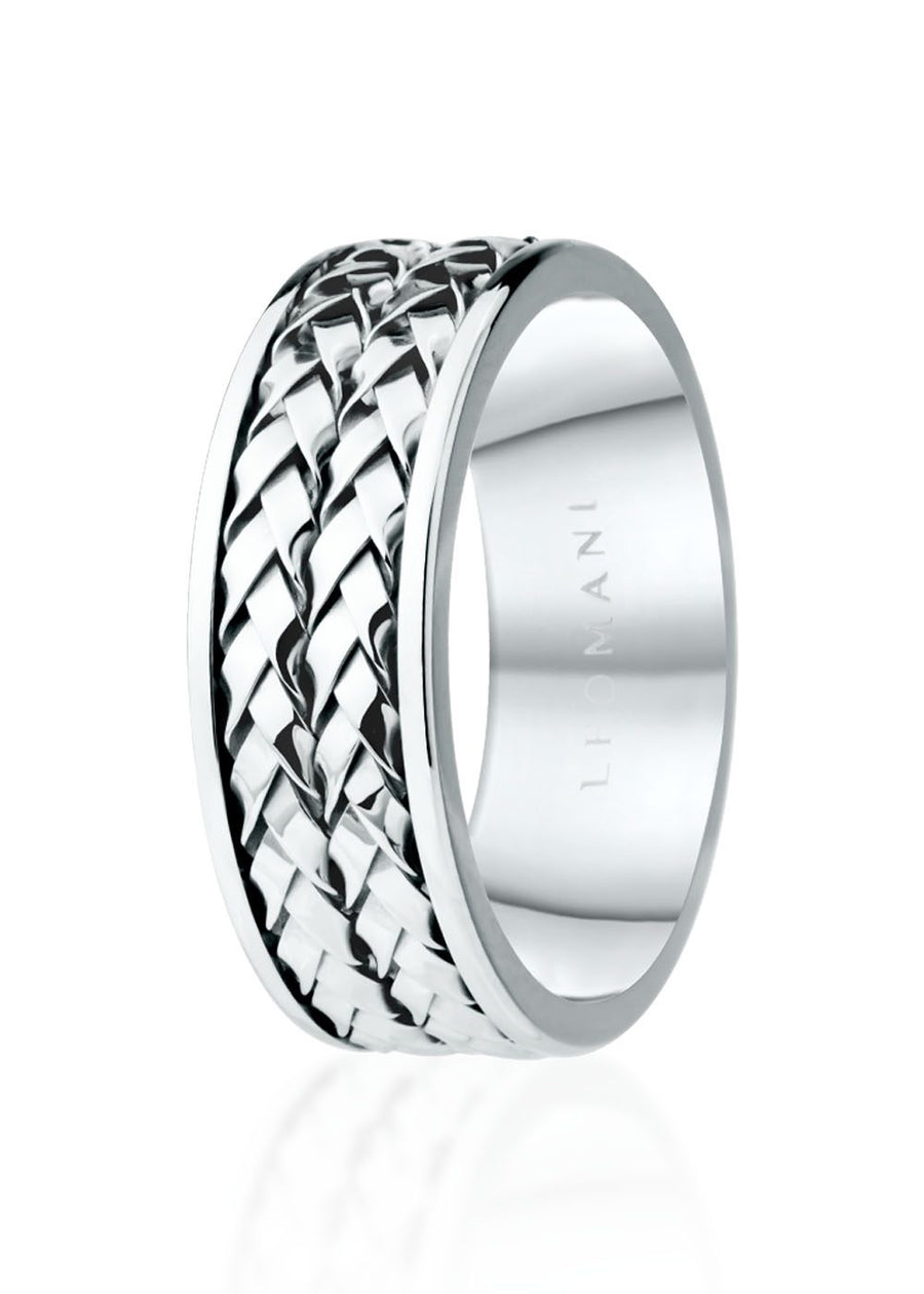 Louw Stainless Steel Ring – Durable, Timeless, Versatile by Leomani at www.brixbailey.com