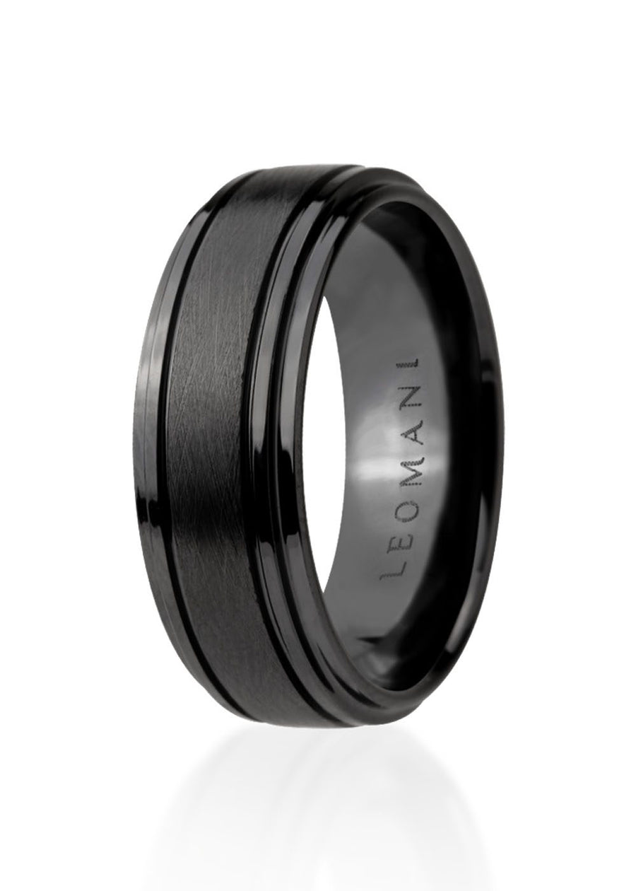 Leonis Men's Ceramic Ring – Modern, Durable & Lightweight by Leomani at www.brixbailey.com