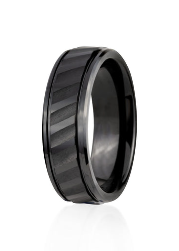 Liwunais Men's Ceramic Ring – Modern, Lightweight & Durable by Leomani at www.brixbailey.com