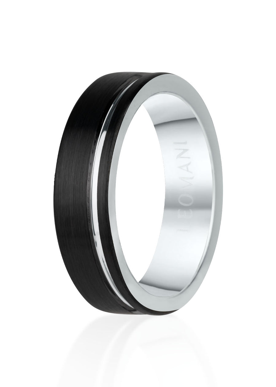 Lyon Men’s Volfram Ring – Lightweight, Durable & Stylish by Leomani at www.brixbailey.com