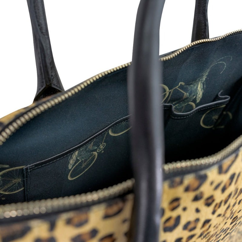 Animal Print Large Leather Bag – Elegant & Versatile by Brix + Bailey at brixbailey.com