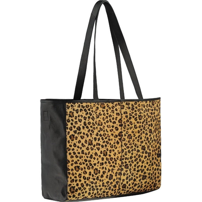 Animal Print Leather Tote – Spacious & Responsibly Sourced by Brix + Bailey at brixbailey.com