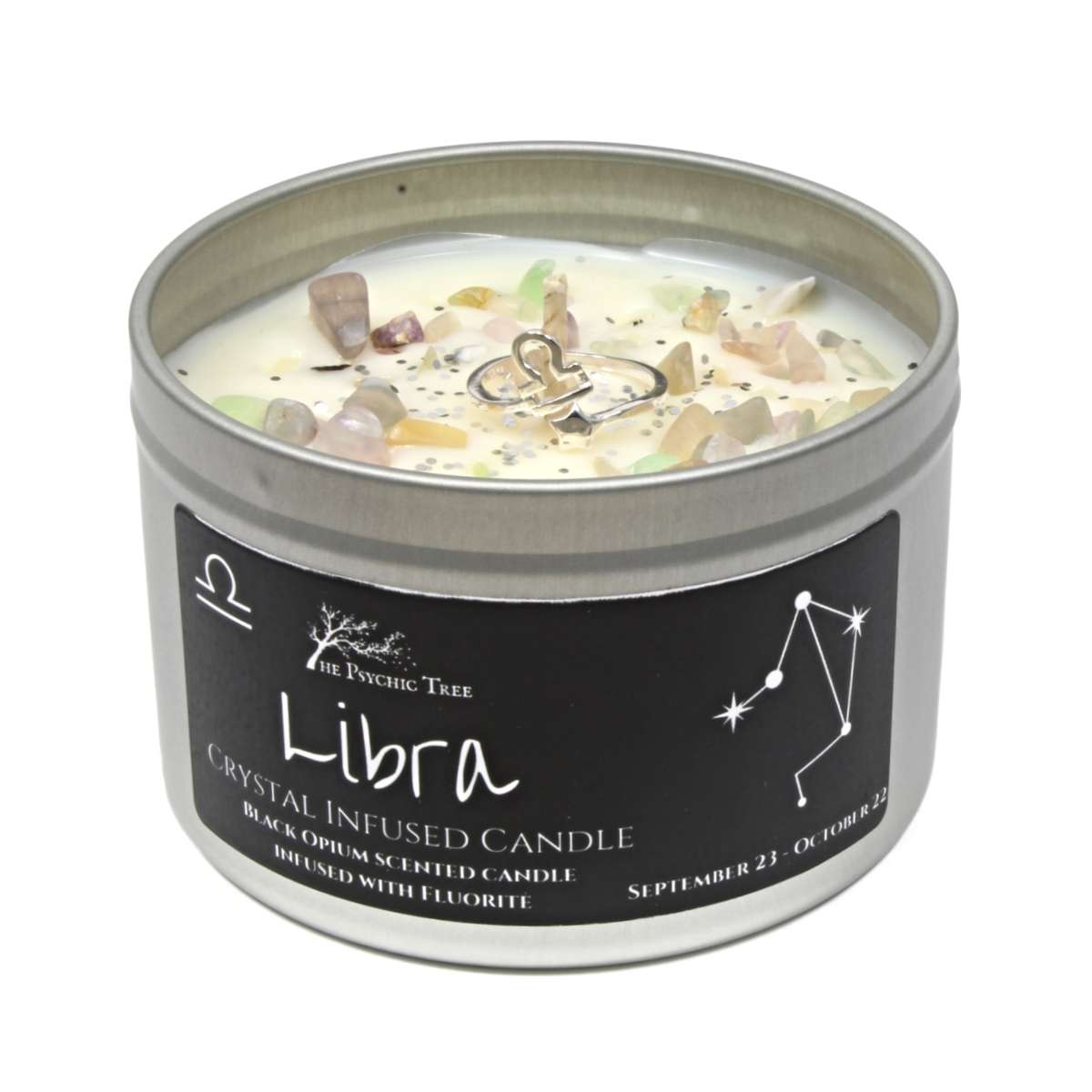 Libra Crystal and Jewellery Scented Zodiac Candle