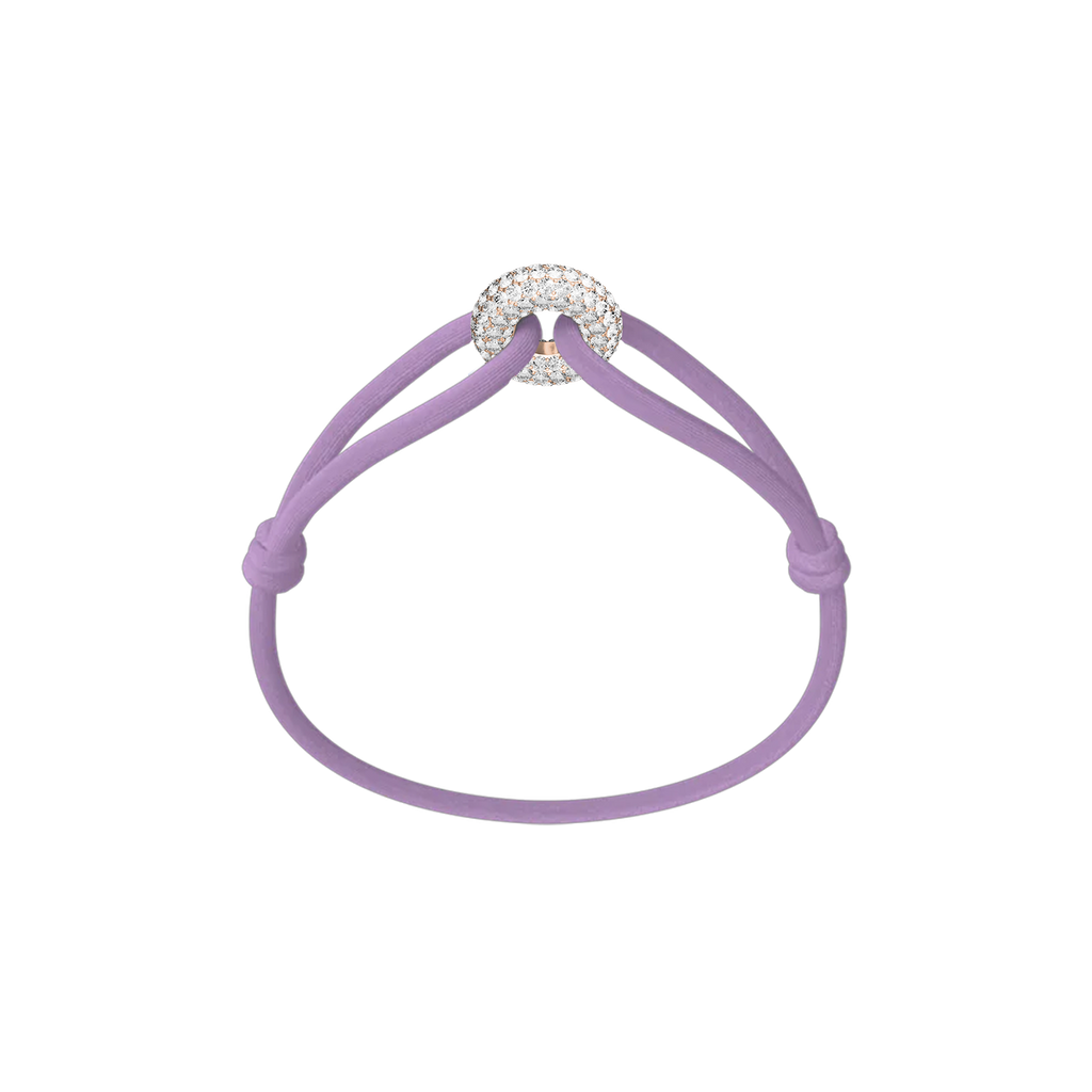 Rose Soho Pave Cord Bracelet