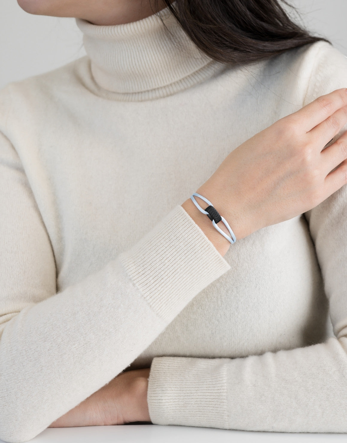 Carbon Regent Cord Bracelet