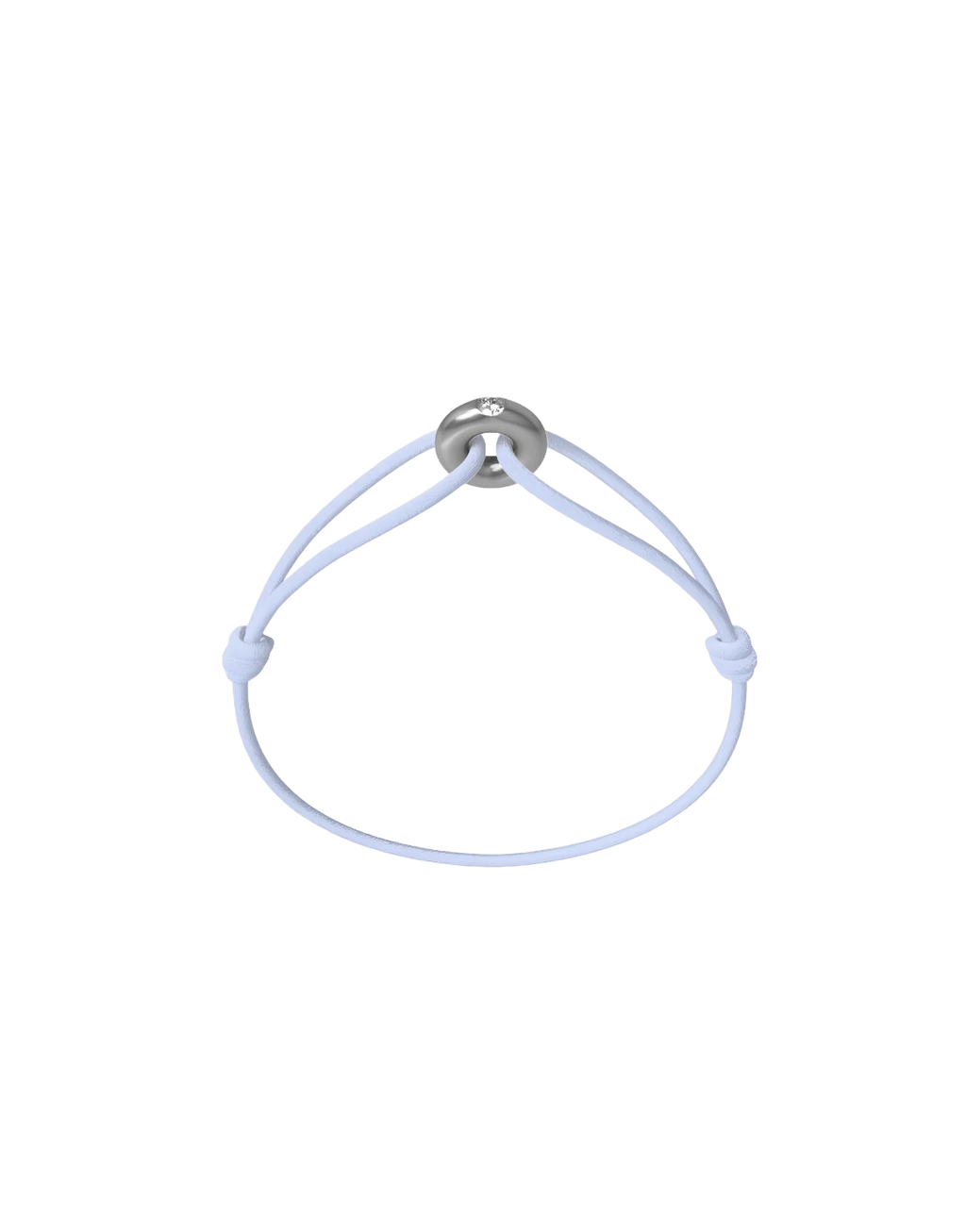 Mini Silver Soho Diamond Cord Bracelet