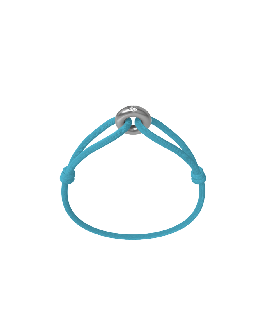 Silver Soho Diamond Cord Bracelet