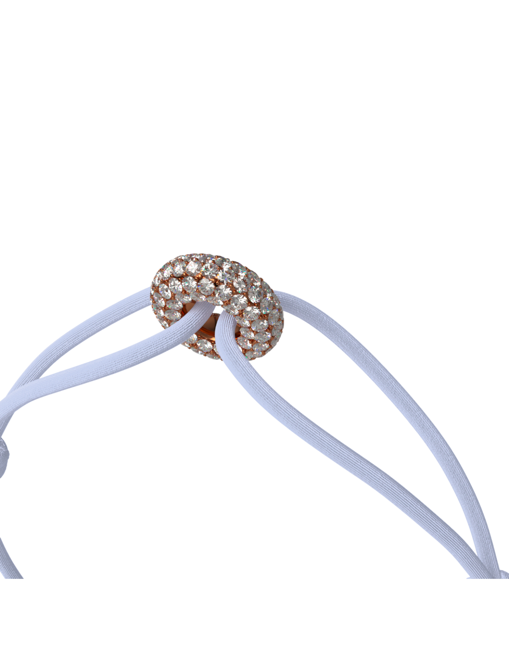 Mini Rose Soho Pavé Cord Bracelet