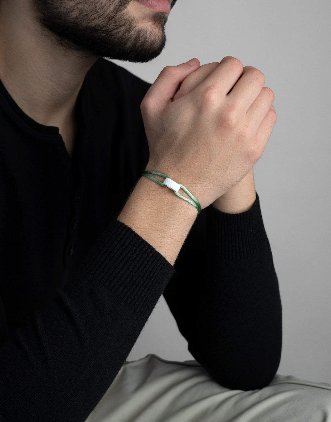 Snow Regent Cord Bracelet