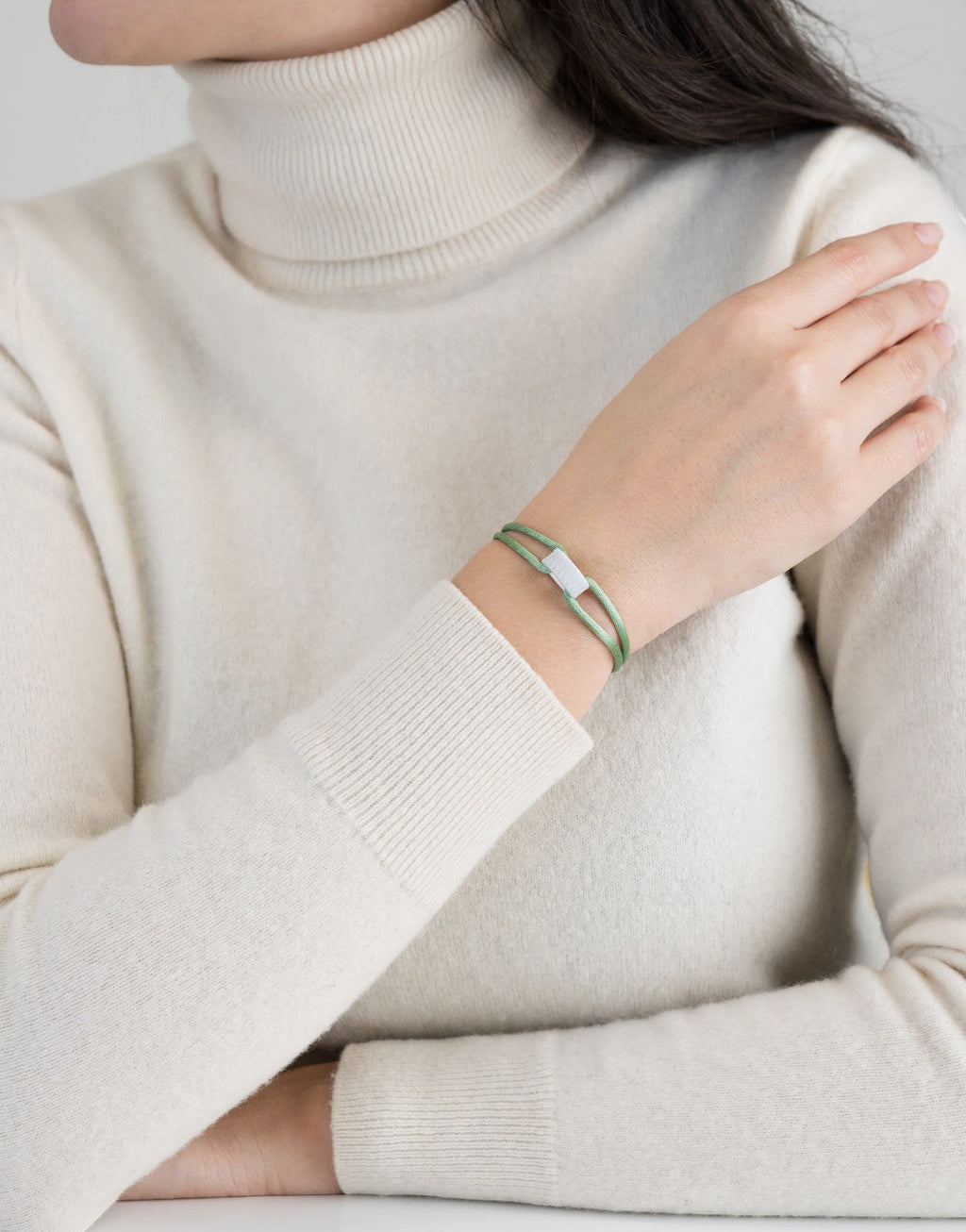 Snow Regent Cord Bracelet