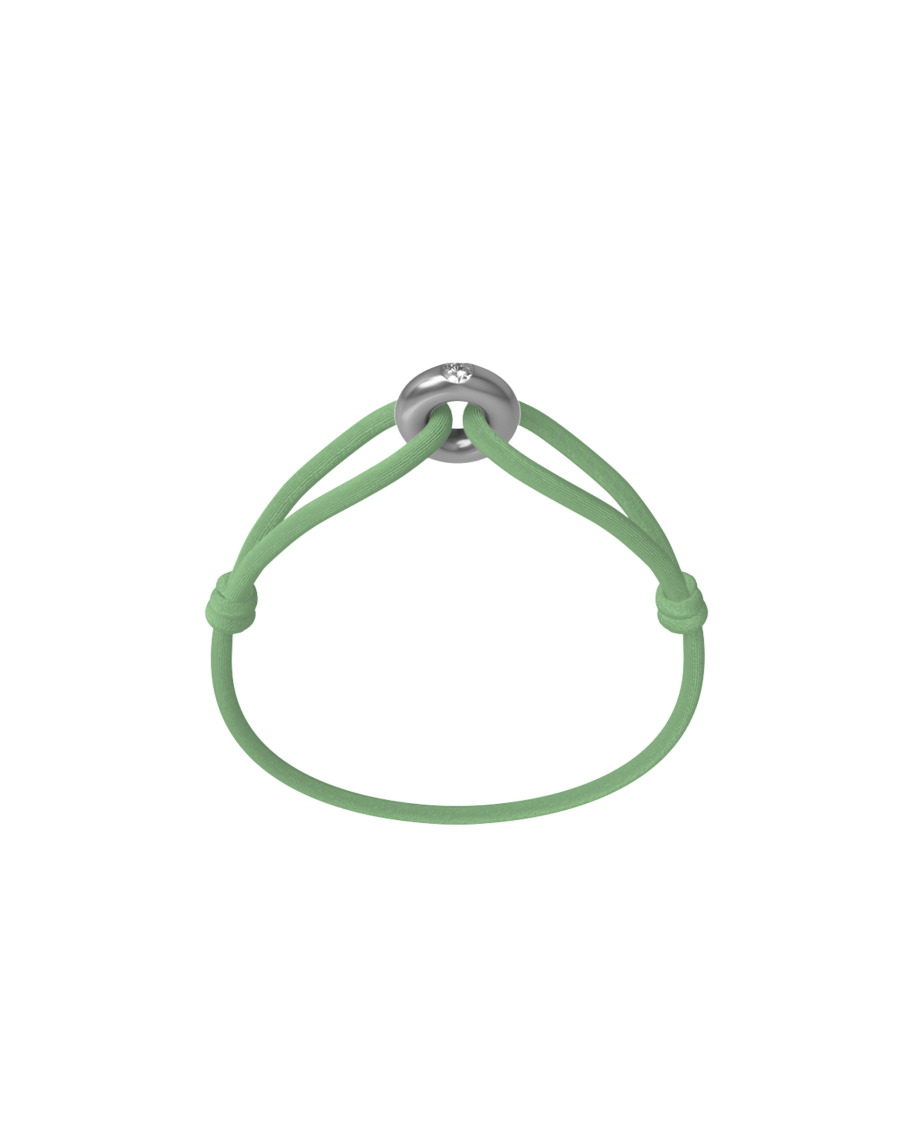 Silver Soho Diamond Cord Bracelet