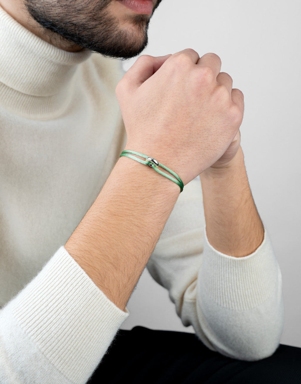 Silver Soho Cord Bracelet