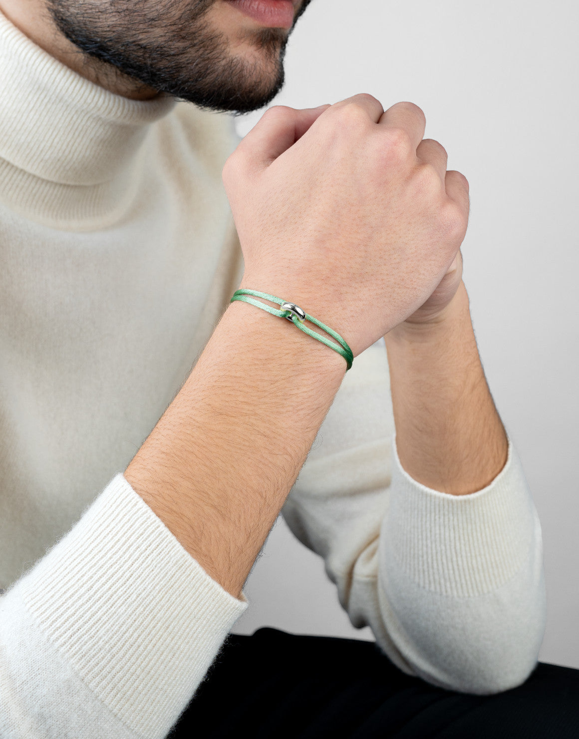 Silver Soho Cord Bracelet