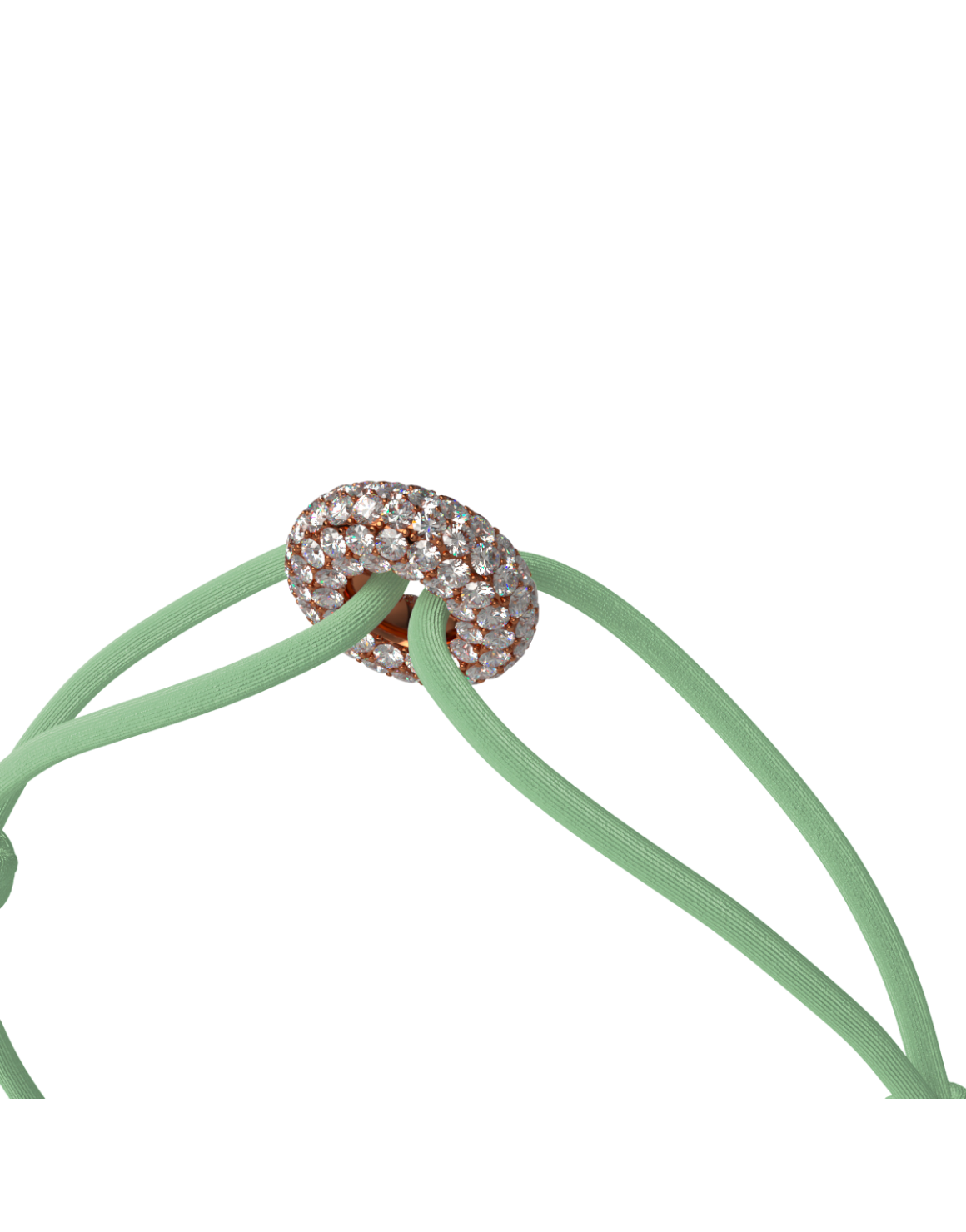 Mini Rose Soho Pavé Cord Bracelet