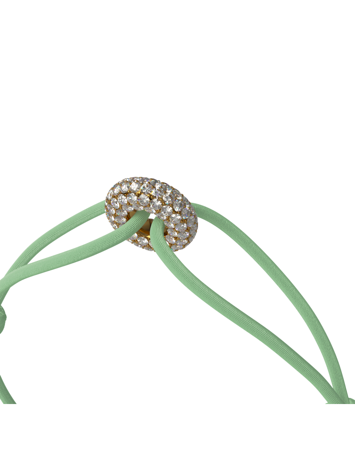 Mini Golden Soho Pavé Cord Bracelet