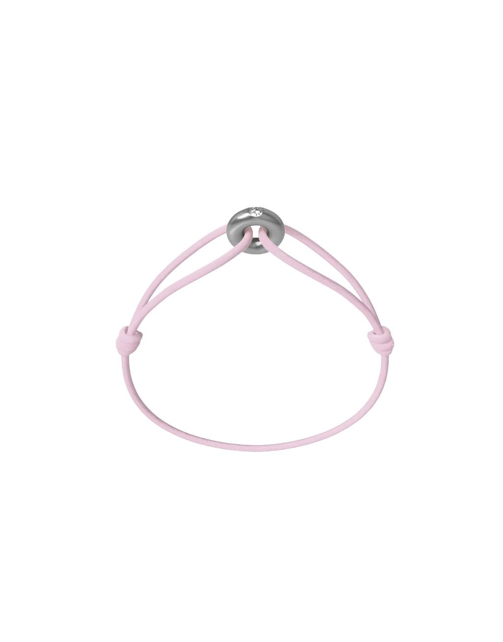 Mini Silver Soho Diamond Cord Bracelet